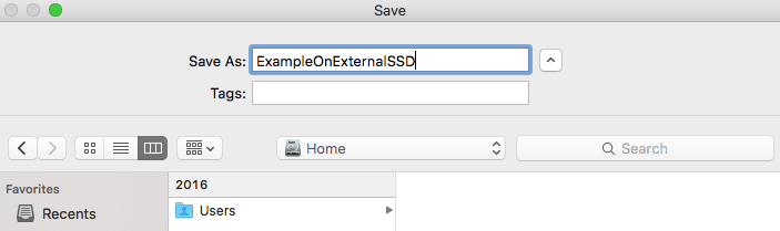 Follow naming conventions on external